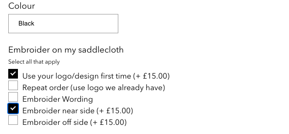 How to order equestian embroidery